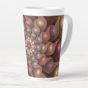 Surreal Shiny Blume Modernes Abstraktes Fraktal Ku Milchtasse