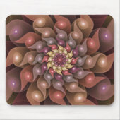 Surreal Shiny Blume Modernes Abstraktes Fraktal Ku Mousepad (Vorne)