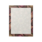 Surreal Shiny Blume Modernes Abstraktes Fraktal Ku Notizblock (Rotiert)