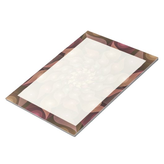 Surreal Shiny Blume Modernes Abstraktes Fraktal Ku Notizblock (angewinkelt)