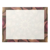 Surreal Shiny Blume Modernes Abstraktes Fraktal Ku Notizblock (Vorderseite)