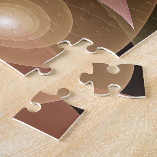 Surreal Shiny Blume Modernes Abstraktes Fraktal Ku Puzzle (Seite)