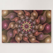 Surreal Shiny Blume Modernes Abstraktes Fraktal Ku Puzzle (Horizontal)