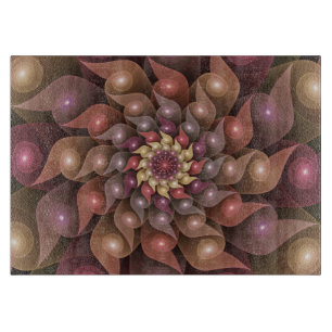 Surreal Shiny Blume Modernes Abstraktes Fraktal Ku Schneidebrett