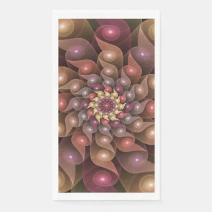 Surreal Shiny Blume Modernes Abstraktes Fraktal Ku Serviette