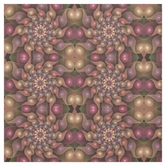 Surreal Shiny Blume Modernes Abstraktes Fraktal Ku Stoff (Muster)