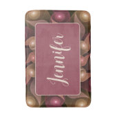 Surreal Shiny Blume Modernes Abstraktes Fraktal Na Badematte (Vorderseite Vertikal)