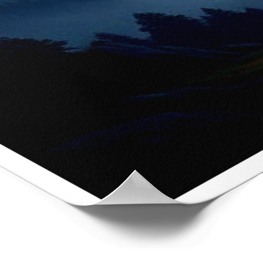 Surreal Shuttlecock Fantasy Landschaft Poster (Ecke)