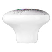 Surreal Shy Beauty Modernes Abstraktes Fraktal Kun Keramikknauf (Seitenansicht)