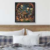 Surreal Skeletons III Leinwanddruck (Insitu (Schlafzimmer))