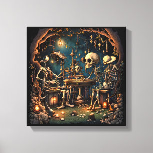 Surreal Skeletons III Leinwanddruck