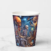 Surreal Skelette II Pappbecher (Rückseite)