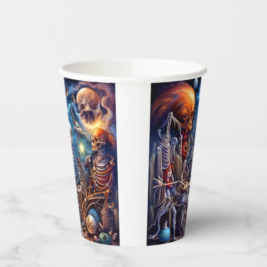 Surreal Skelette II Pappbecher (Links)