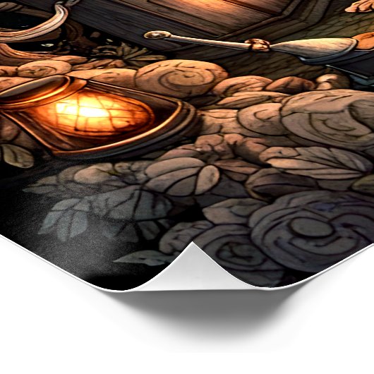 Surreal Skelette III Poster (Ecke)