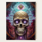 Surreal Skull Farben Visionäre Kunst Planer (Rückseite)