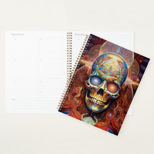Surreal Skull Farben Visionäre Kunst Planer (Anzeige)