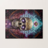 Surreal Skull Farben Visionäre Kunst Puzzle (Horizontal)