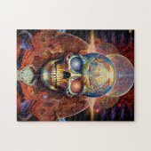 Surreal Skull Farben Visionäre Kunst Puzzle (Horizontal)