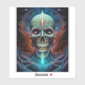 Surreal Skull Gothic Horror Art Aufkleber (Blatt)
