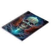 Surreal Skull Gothic Horror Art Notizblock (Linke Seite)