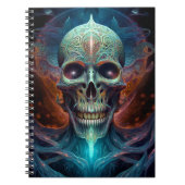 Surreal Skull Gothic Horror Art Notizblock (Vorderseite)