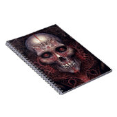 Surreal Skull Gothic Horror Art Notizblock (Rechte Seite)
