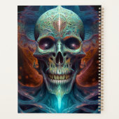 Surreal Skull Gothic Horror Art Planer (Rückseite)