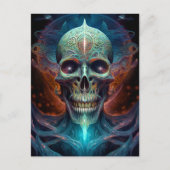 Surreal Skull Gothic Horror Art Postkarte (Vorderseite)