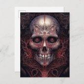Surreal Skull Gothic Horror Art Postkarte (Vorne/Hinten)