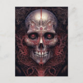 Surreal Skull Gothic Horror Art Postkarte (Vorderseite)