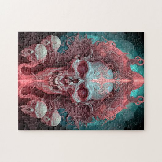 Surreal Skull Gothic Horror Art Puzzle (Horizontal)