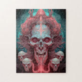 Surreal Skull Gothic Horror Art Puzzle (Vertikal)