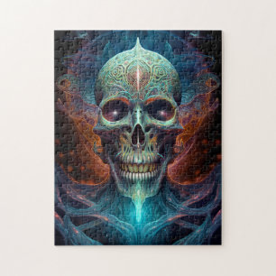 Surreal Skull Gothic Horror Art Puzzle