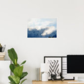 Surreal Sky and Clouds Aquarellbilder Poster (Heimbüro)