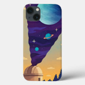  Surreal Space Observatory Phone Case – Cosmic Fan (Rückseite)