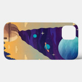  Surreal Space Observatory Phone Case – Cosmic Fan (Rückseite (Horizontal))