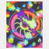 Surreal Spiral Fleece Blanket (Vorderseite)