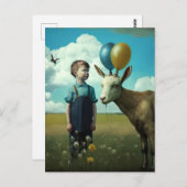 Surreal Spring Szene Postkarte (Vorne/Hinten)