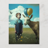 Surreal Spring Szene Postkarte (Vorderseite)