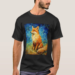 Surreal Staright Aesthetic Fox Long Sleeve T S T-Shirt