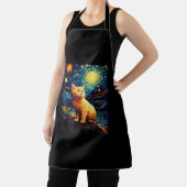 Surreal Starry Night Munchkin Cat Schürze (InSitu)