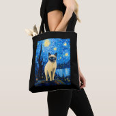 Surreal Starry Night Siamese Cat Tasche (Von Nahem)