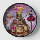 Surreal Steampunk Circus Ringmaster Uhr (Vorderseite)