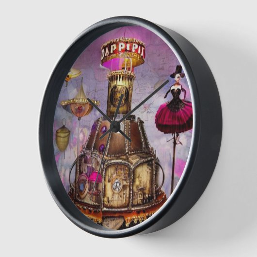 Surreal Steampunk Circus Ringmaster Uhr (Winkel)