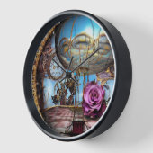 Surreal Steampunk Heißluftballon Uhr (Winkel)