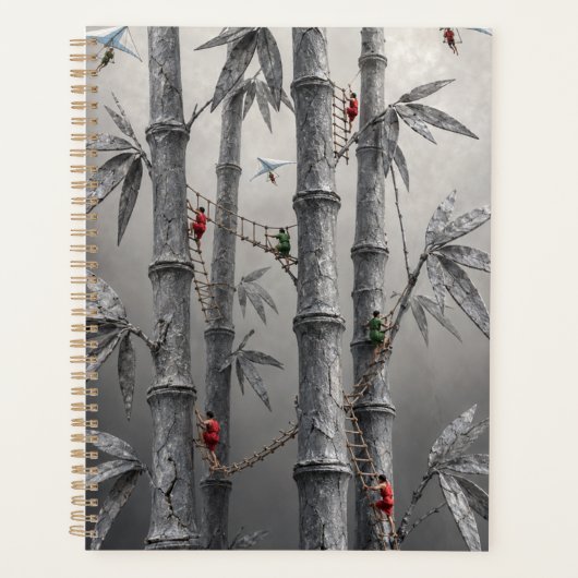 Surreal Stone Bamboo Adventure Hardcover Notebook Planer (Vorderseite)