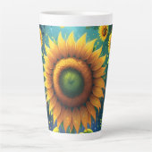 Surreal Sunblumen Milchtasse (Vorderseite)