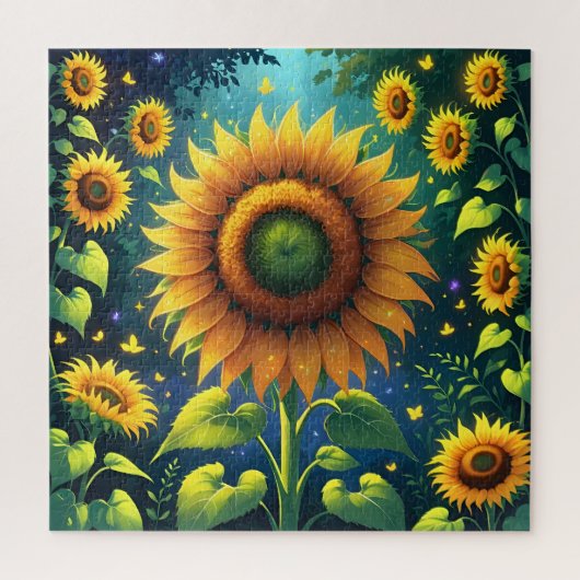 Surreal Sunblumen Puzzle (Vertikal)