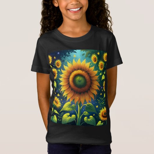 Surreal Sunblumen T-Shirt (Vorderseite)