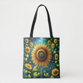 Surreal Sunblumen Tasche